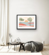 Load image into Gallery viewer, Abstract Sunset Wall Print
