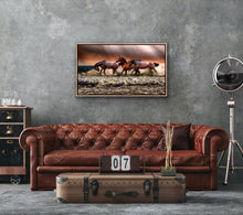 Load image into Gallery viewer, Dramatic Skies Horse Play Wall Print
